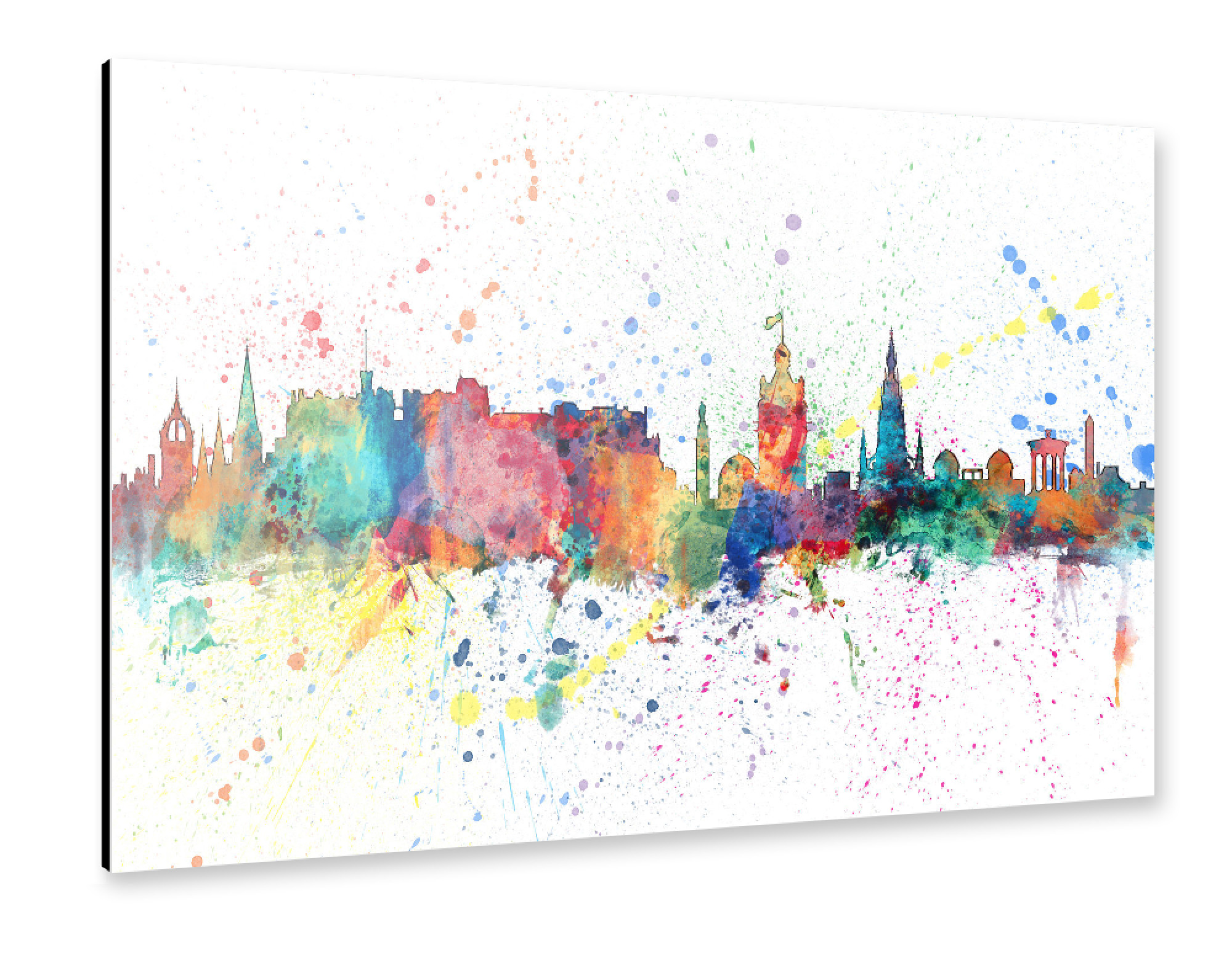 Alu-Dibond "Edinburgh Scotland Skyline" 30x20 cm artboxONE