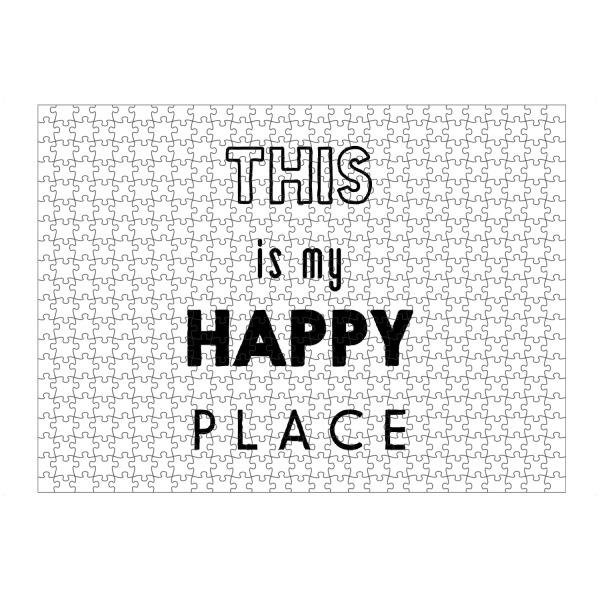 artboxONE Puzzle "This is my Happy Place" artboxONE - Typografie,Liebe,Für Mama,Für Papa,Festivals