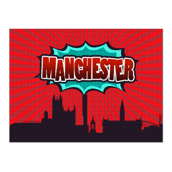 Puzzle Ravensburger "Manchester 3" artboxONE - Architektur,Geometrie