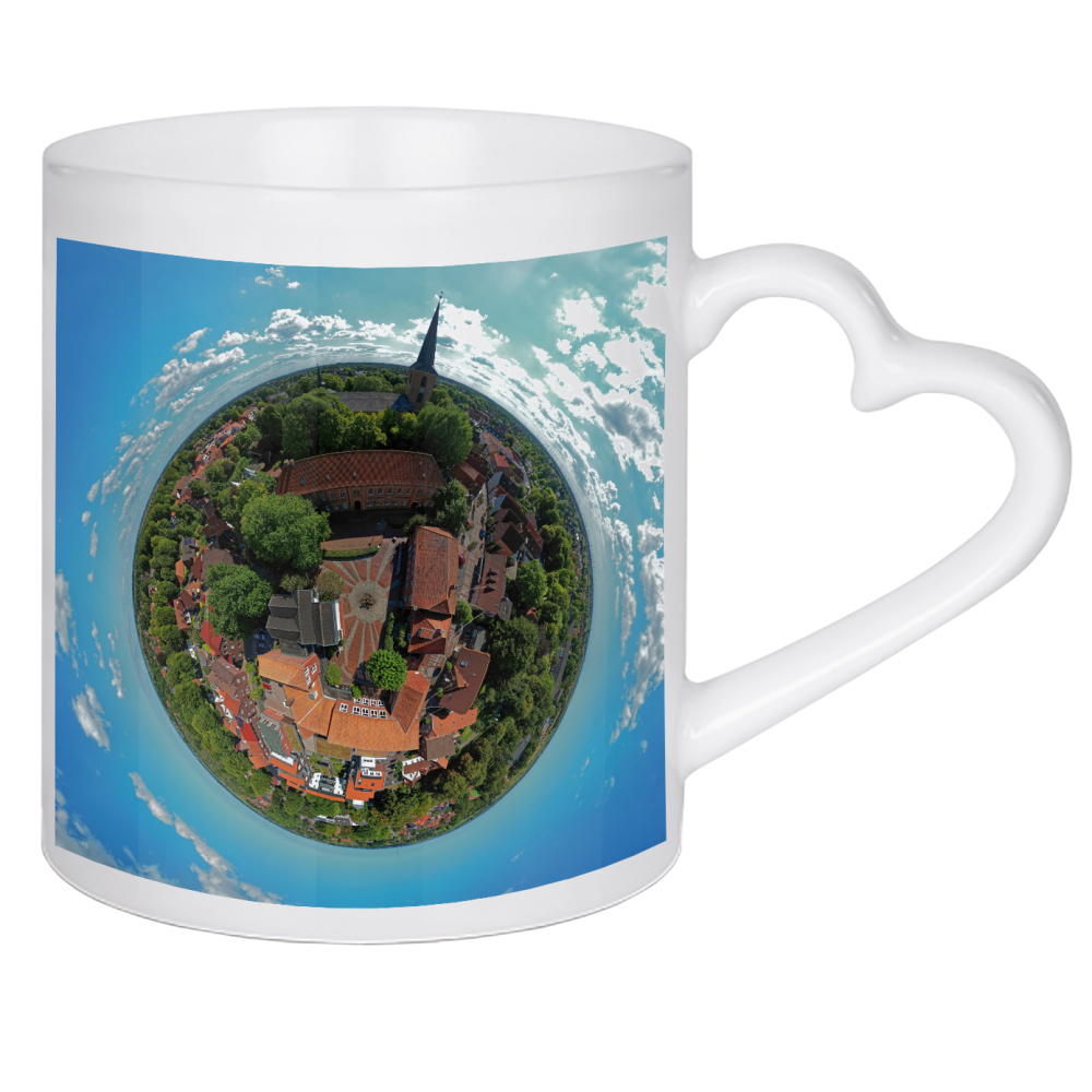 Herztasse "Esens - Sonnenplatz aus 50m Höhe" artboxONE - Städte,Reise,Architektur,Reise / Strand und Meer,Städte / Weitere