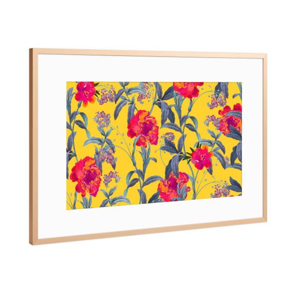 Poster mit Rahmen Kupfer "Come Into Blossom" artboxONE - Natur,Floral,Festivals