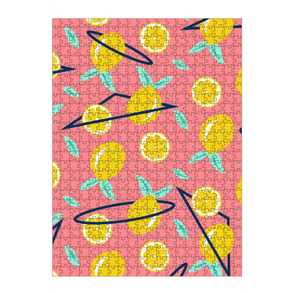 artboxONE Puzzle "Lemons party" artboxONE - Abstrakt,Geometrie,Essen & Trinken / Obst & Gemüse,Festivals