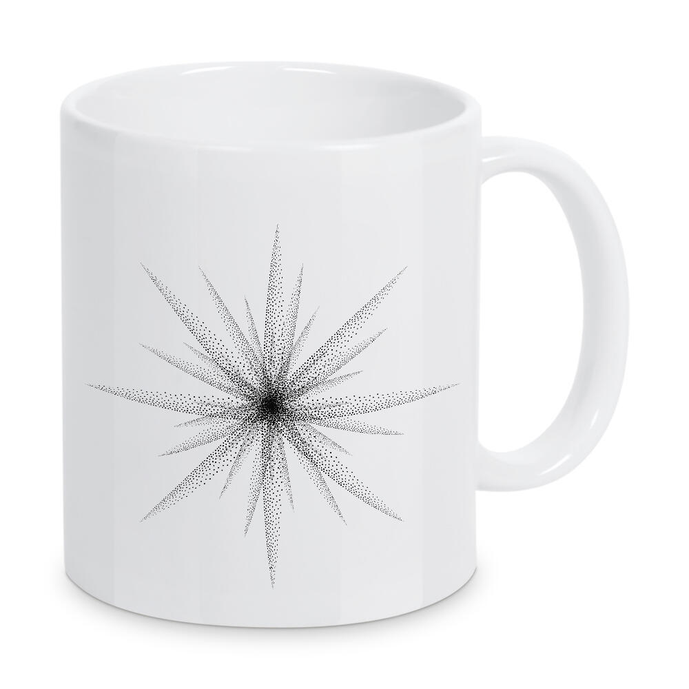 Tasse "Die Schneeflocke" artboxONE - Weihnachten - Winter,Schneeflocke,Minimal,Minimalismus,Schneefall,Weihnachten,Schön