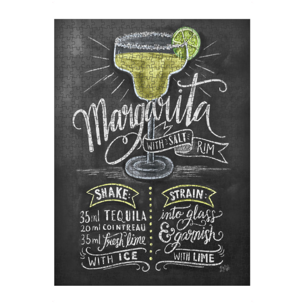 Puzzle Ravensburger "Margarita Cocktail" artboxONE - Typografie,Essen & Trinken,Essen & Trinken / Alkohol - Margarita,Cocktail,Getränk,Tequila,Rezept