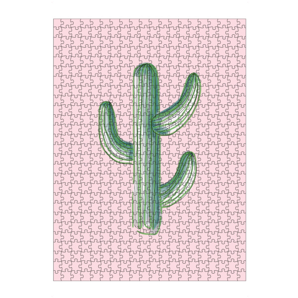 artboxONE Puzzle "A Lonely Cactus" artboxONE - Natur,Festivals