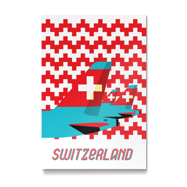 Galerie-Print "Switzerland - Airline" 30x20 cm artboxONE