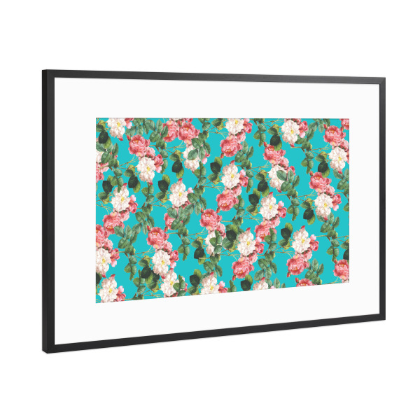 Poster mit Rahmen Schwarz (Metallic) "Juliet v2 2" artboxONE - Natur,Floral