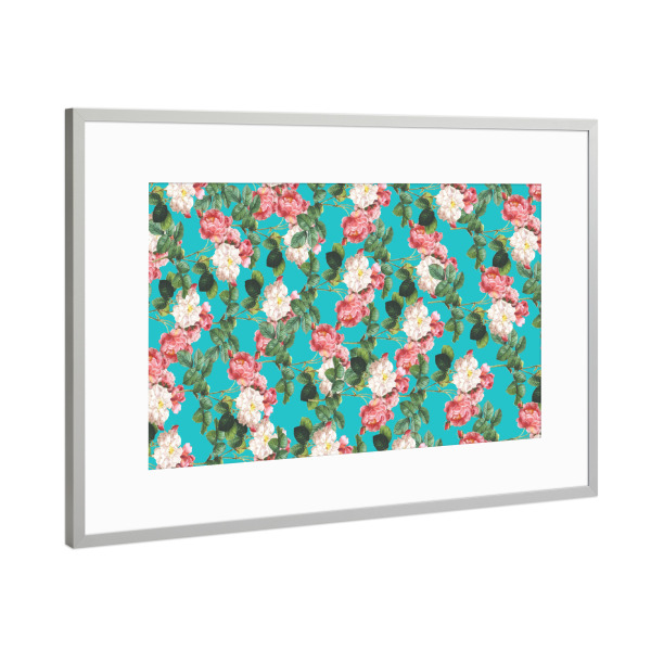 Poster mit Rahmen Silber "Juliet v2 2" artboxONE - Natur,Floral