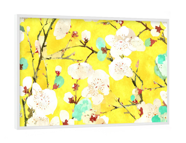 Poster mit weißem Rahmen "Cherry Blossom V2" artboxONE - Natur,Floral,Festivals