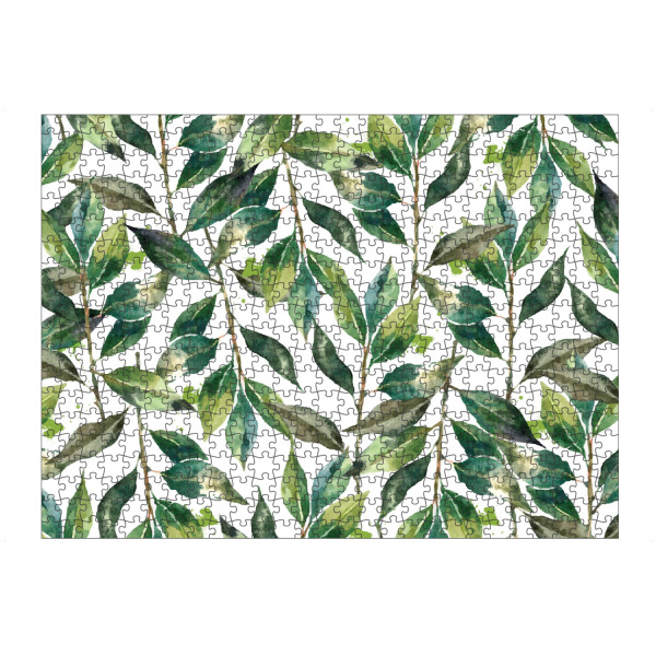 artboxONE Puzzle "Escape" artboxONE - Natur,Festivals - Minimalismus,Aquarell,Blätter,Natur,Botanisch,Tropisch,Exotisch,Grün - Bild Minimalismus