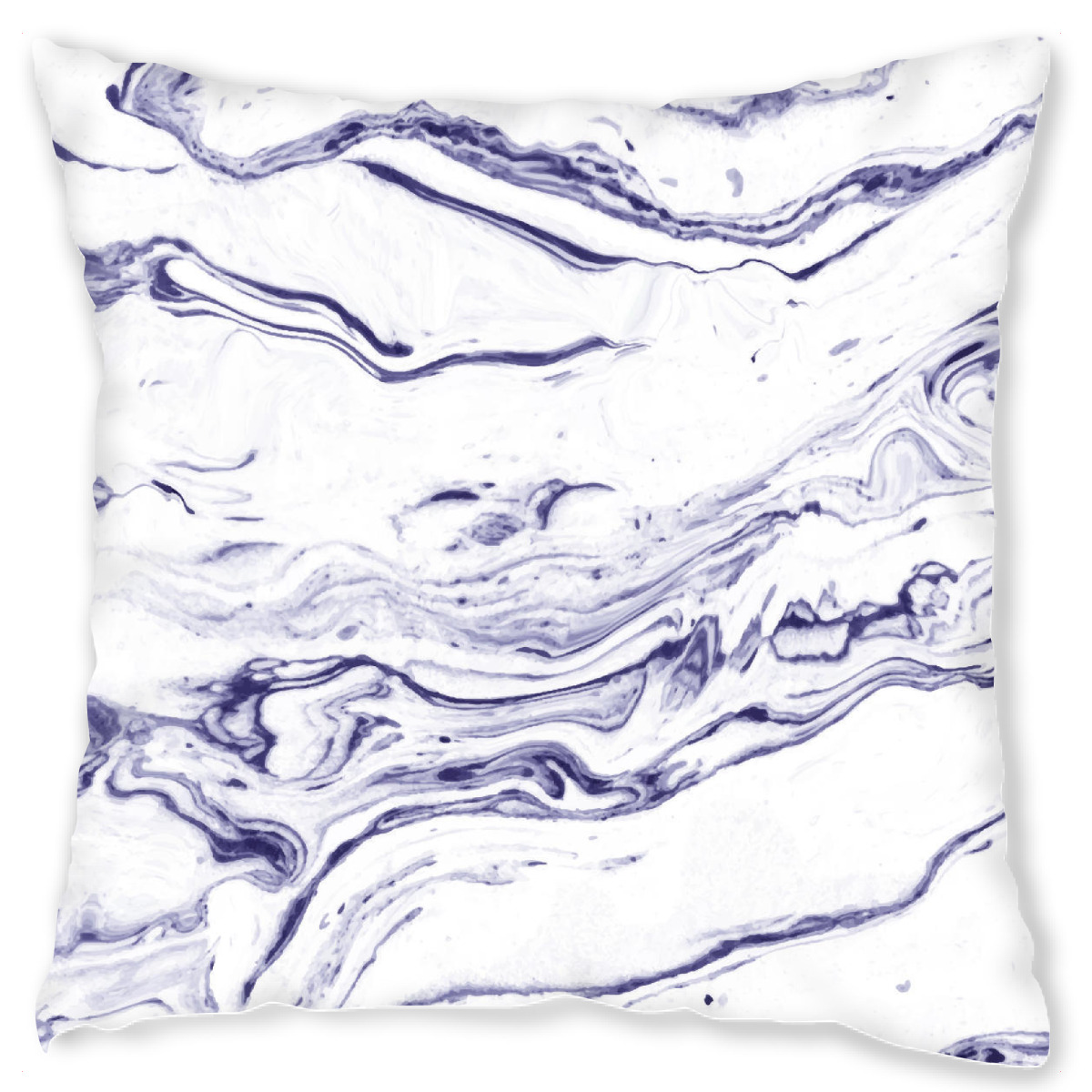 Design-Kissen "Navy Blue Marble" artboxONE - Abstrakt,Marmor - Marmor,Exotisch,Marineblau,Muster,Abstrakt,Textur,Blau