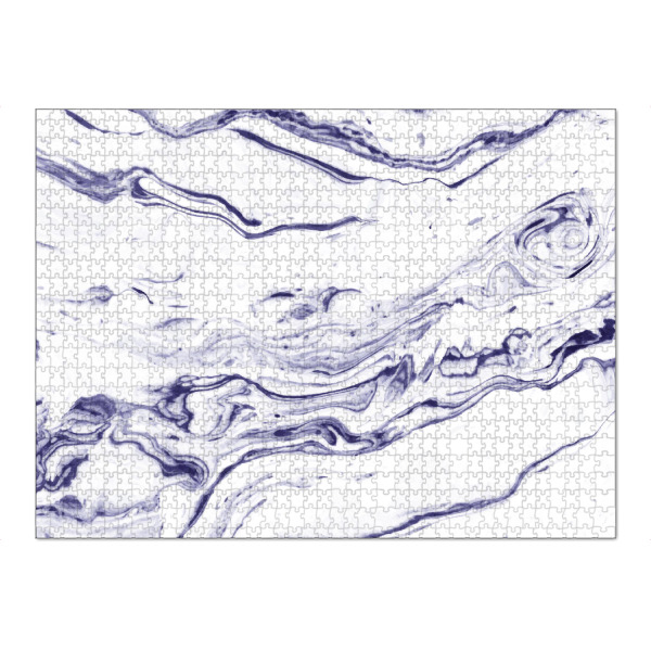Puzzle Ravensburger "Navy Blue Marble" artboxONE - Abstrakt,Marmor - Marmor,Exotisch,Marineblau,Muster,Abstrakt,Textur,Blau - Bild Marmor