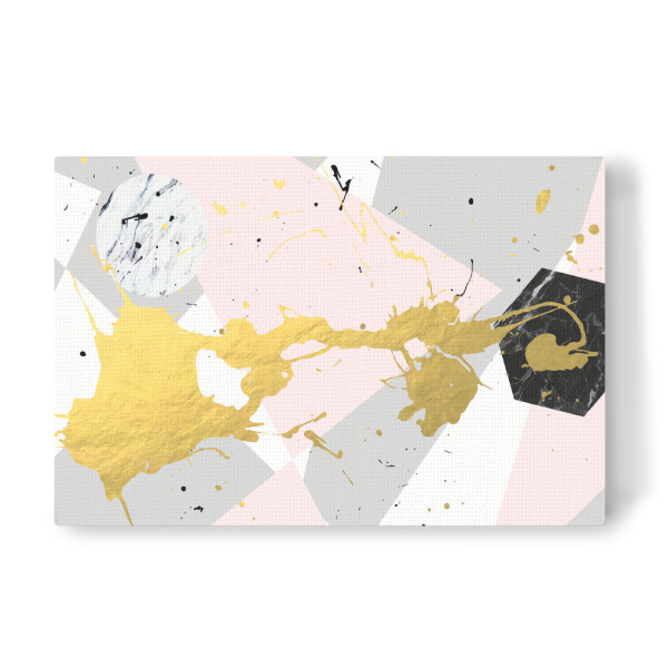 Leinwandbild "Gold Splatter" artboxONE - Abstrakt,Marmor