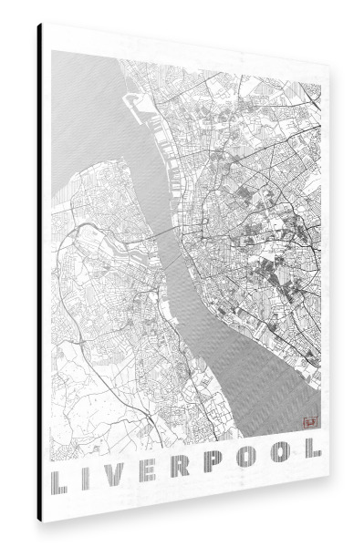 Alu-Dibond "Liverpool Großbritannien" 30x20 cm artboxONE