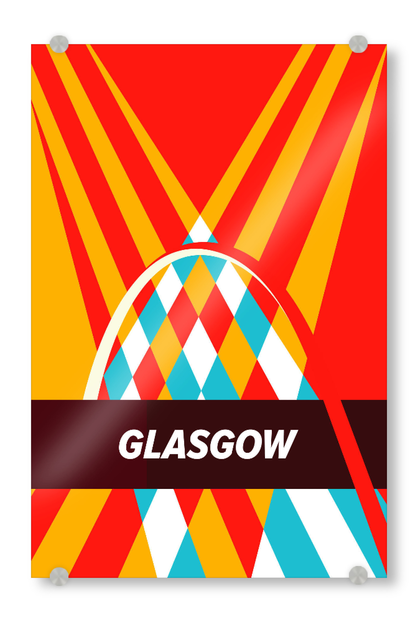 Acrylglasbild "Glasgow City" artboxONE - Städte,Reise,Architektur