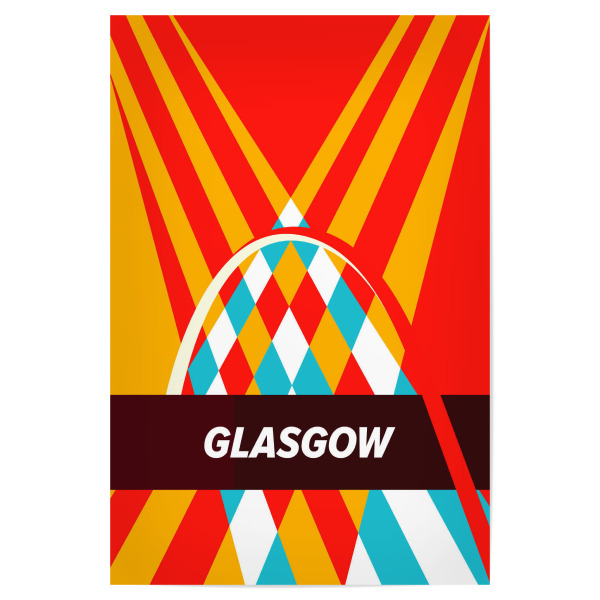 Poster 30x20 cm "Glasgow City" artboxONE - Städte,Reise,Architektur
