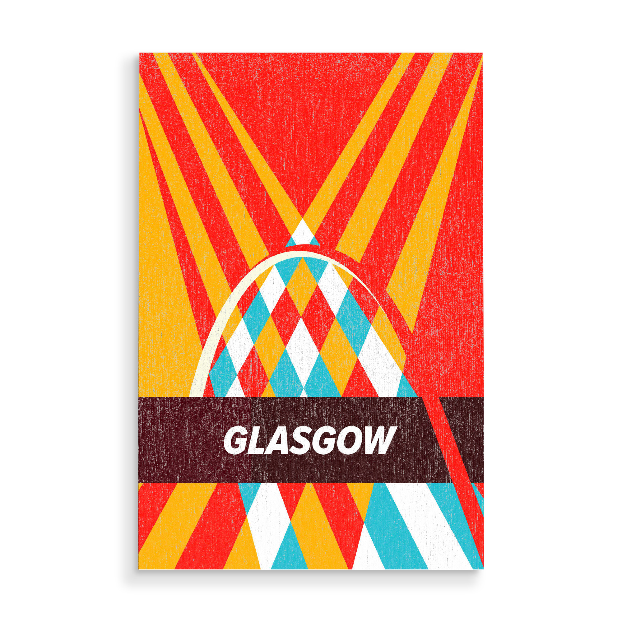Holzbild "Glasgow City" artboxONE - Städte,Reise,Architektur