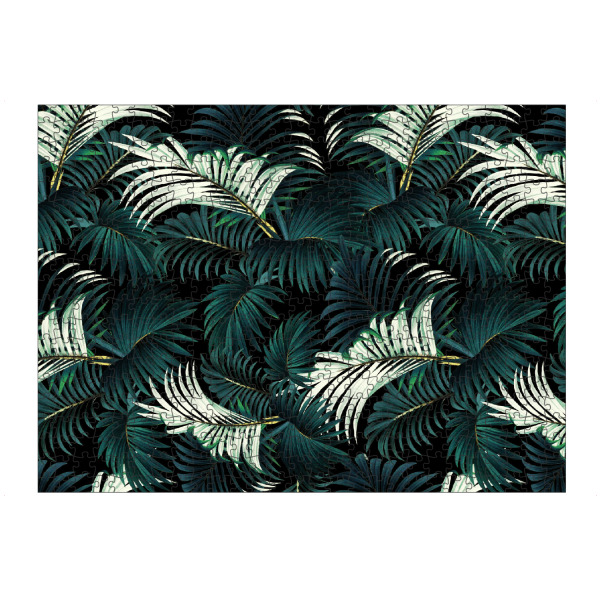 artboxONE Puzzle "Tropical Jungle - Night" artboxONE - Floral,Festivals - Blumen,Tropisch,Botanisch,Nacht,Flora,Blumen,Muster,Vintag,Muster