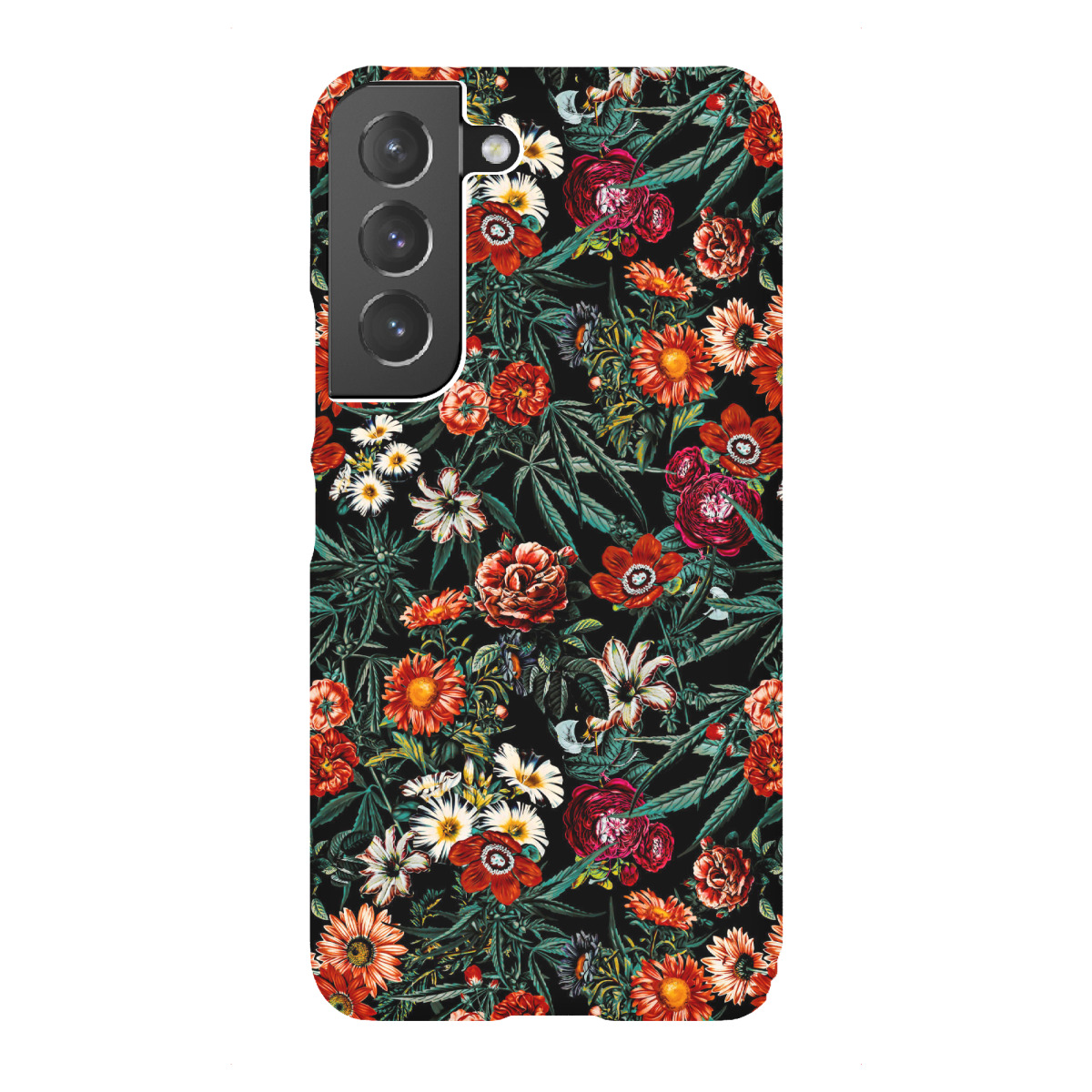 Samsung Galaxy "Marijuana and Floral Pattern" Premium-Case Handyhülle artboxONE