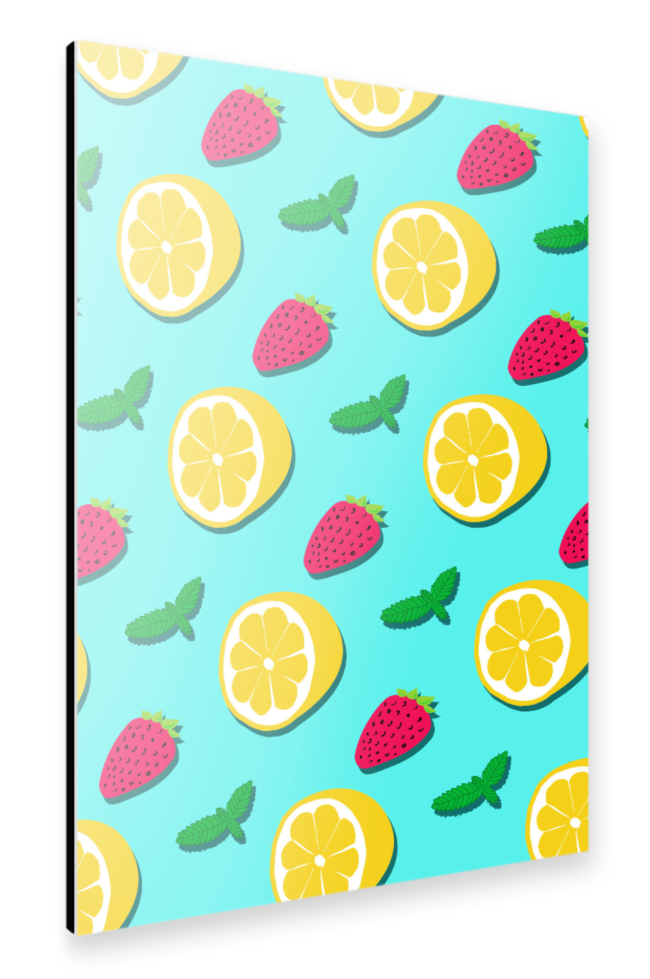 Alu-Dibond "Fruits Party" 30x20 cm artboxONE