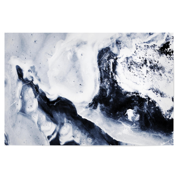 Poster 30x20 cm "Drown" artboxONE - Abstrakt,Marmor - Realismus,Wasser,Eis,Natur,Gletscher,Marmor,Exotisch