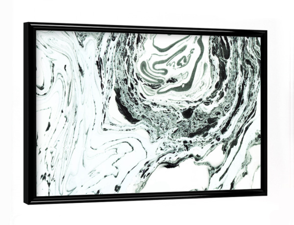 Poster mit schwarzem Rahmen "Salt Marble" artboxONE - Abstrakt,Marmor