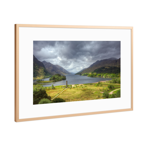 Poster mit Rahmen Kupfer "Glenfinnan Monument Schottland" artboxONE - Natur,Reise,Reise / Länder