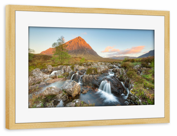 Poster mit Rahmen kiefer "In den Highlands von Schottland" artboxONE - Natur,Reise,Reise / Länder
