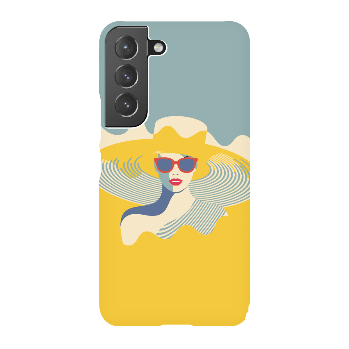 Samsung Galaxy "Lady in Sunglasses and Resort hat" Premium-Case Handyhülle artboxONE