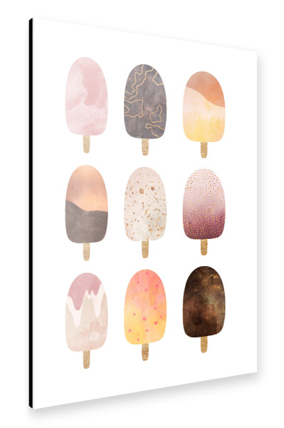 Alu-Dibond "Pretty Popsicles" 30x20 cm artboxONE