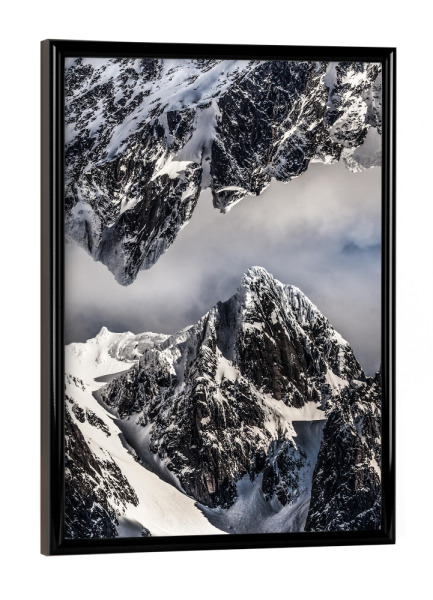 Poster mit schwarzem Rahmen "Mountain Chains II" artboxONE - Natur,Reise