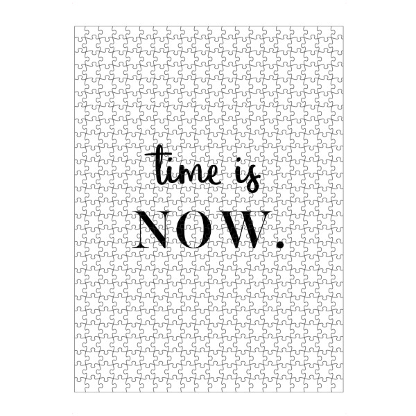 artboxONE Puzzle "Time is NOW 2" artboxONE - Typografie,Schwarzweiß