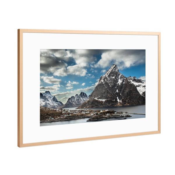 Poster mit Rahmen Kupfer "Lofoten III" artboxONE - Natur,Reise,Reise / Länder