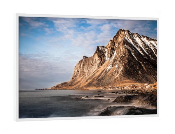 Poster mit weißem Rahmen "Küstenlandschaft" artboxONE - Natur,Reise,Reise / Strand und Meer,Reise / Länder