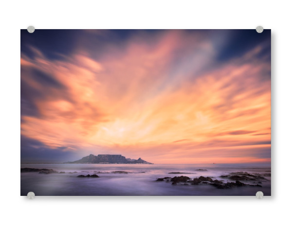 Acrylglasbild "Stürmisches Kapstadt" artboxONE - Städte,Natur,Reise,Reise / Strand und Meer,Reise / Afrika