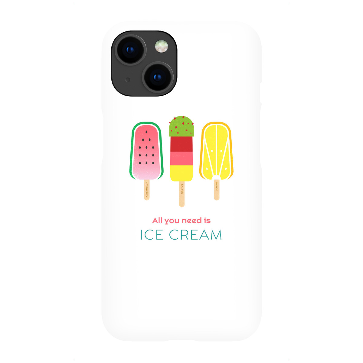 iPhone "All you need is ice cream" Premium-Case Handyhülle artboxONE