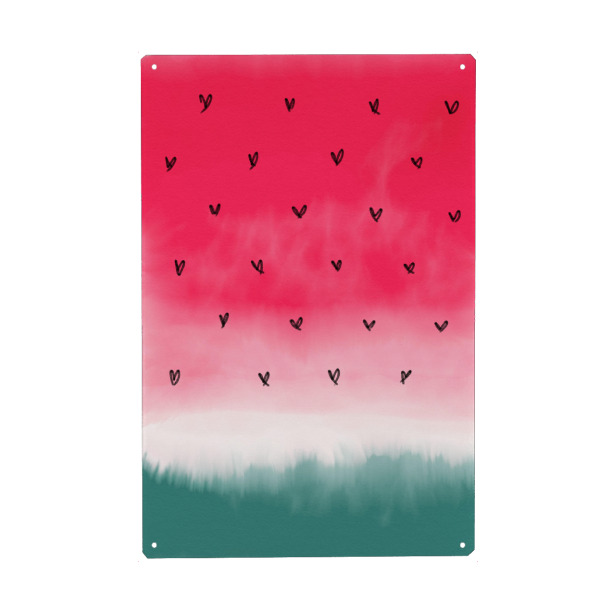 Metall Poster "Watermelon Theme" artboxONE - Essen & Trinken,Festivals
