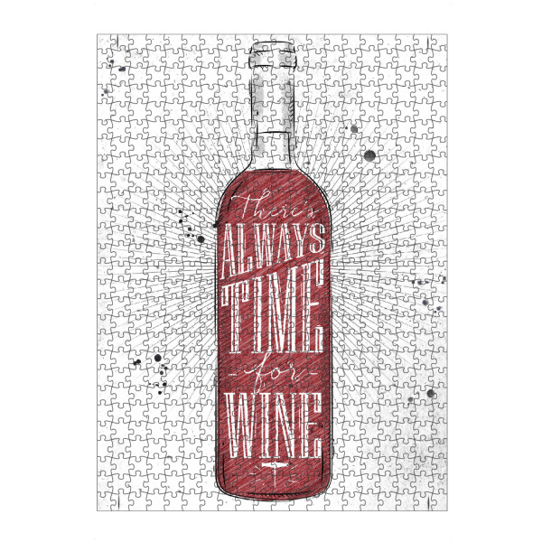 Puzzle Ravensburger "Always Time for Wine 01" artboxONE - Essen & Trinken / Alkohol