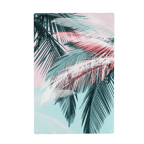 Holzbild "Tropical palms" artboxONE - Natur,Floral,Abstrakt,Geometrie,Festivals - Tropisch,Palme,Natur,Beach,Strand