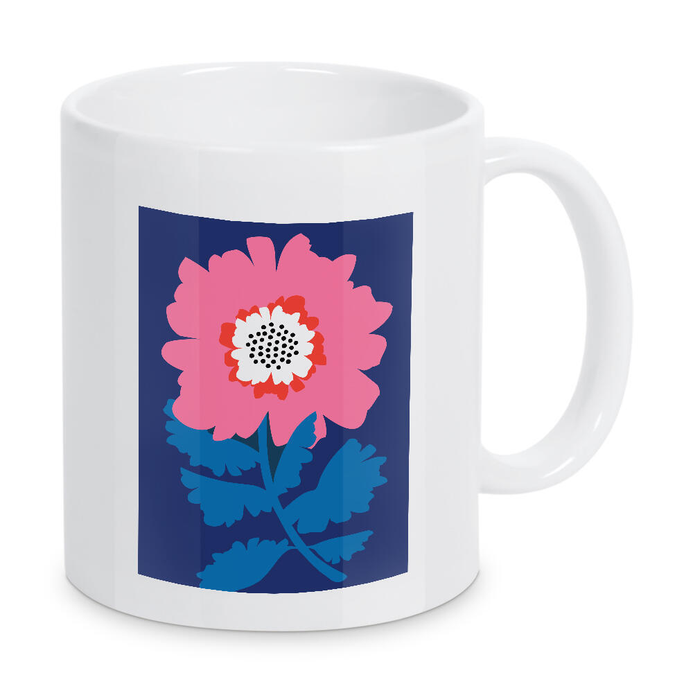 Tasse "Spielerische rosa Blume" artboxONE - Natur,Floral,Für Kinder - Blumig,Hell,Bunt,Blume,Niedlich,Verspielt,Kinder,Blüte
