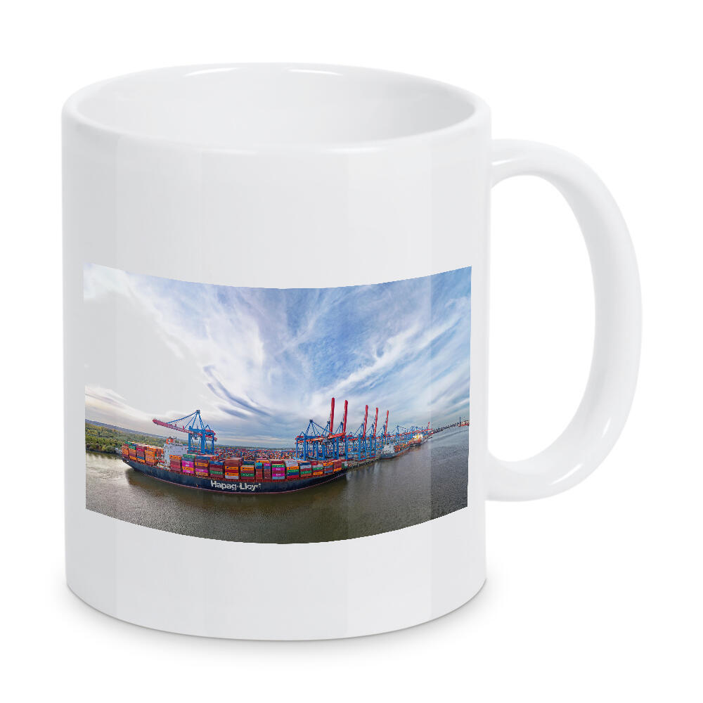 Tasse "CTA im Hafen Hamburg Planet" artboxONE - Städte,Städte / Hamburg,Reise,Architektur,Reise / Länder