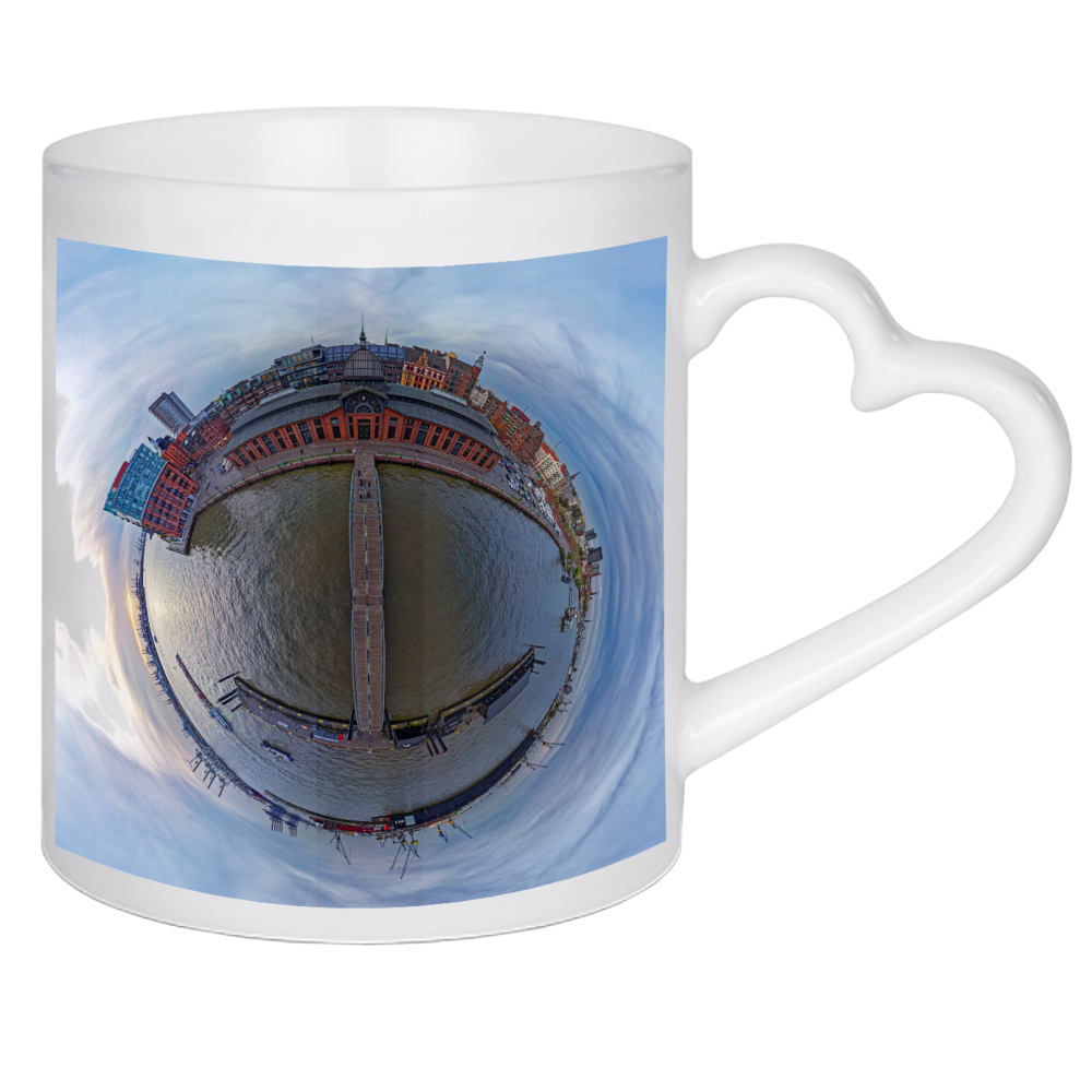 Herztasse "Hamburg Fischauktionshalle aus 20m" artboxONE - Städte,Städte / Hamburg,Reise,Architektur,Reise / Länder