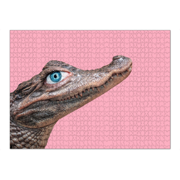 Puzzle Ravensburger "BEAUTY CROCODILE" artboxONE - Natur,Reise,Für Kinder,Tiere,Comic,Liebe,Fashion,Streetart,Fiktion