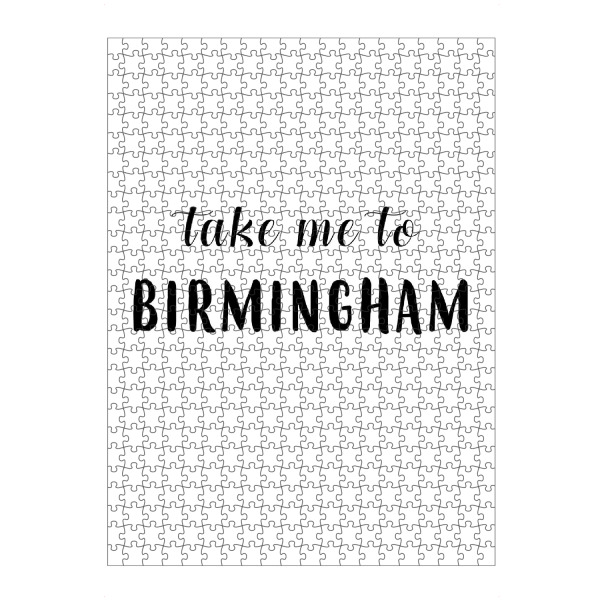 Puzzle Ravensburger "Take me to Birmingham" artboxONE - Städte,Typografie,Schwarzweiß,Städte / Weitere