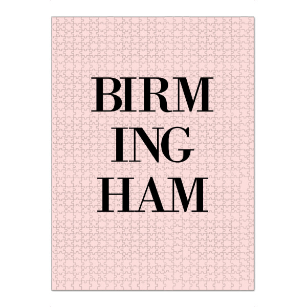Puzzle Ravensburger "Birmingham Rosa" artboxONE - Städte,Typografie,Städte / Weitere