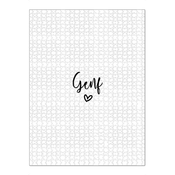 Puzzle Ravensburger "I Heart Genf" artboxONE - Städte,Typografie,Schwarzweiß,Städte / Weitere