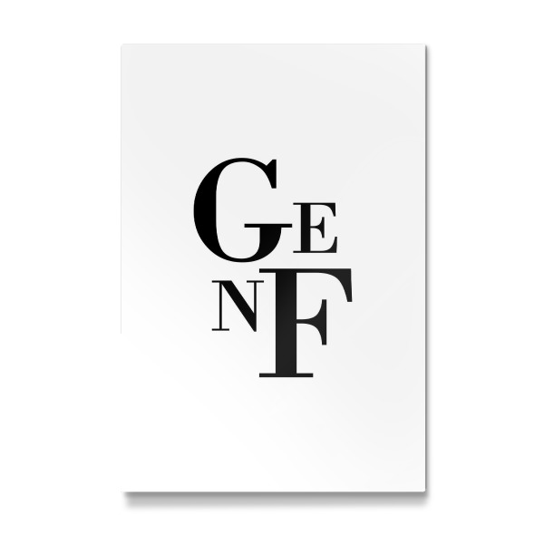 Galerie-Print "Genf Buchstabensalat" 30x20 cm artboxONE