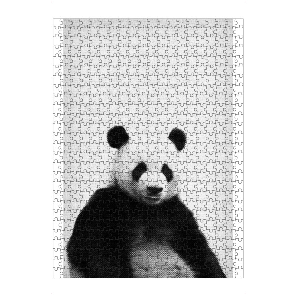Puzzle Ravensburger "Panda 04" artboxONE - Natur,Tiere,Schwarzweiß - Panda,Bär,Tier,Schwarz,Weiß,Wildtier,Wald,Süß,Niedlich,Teddy - Bild Panda