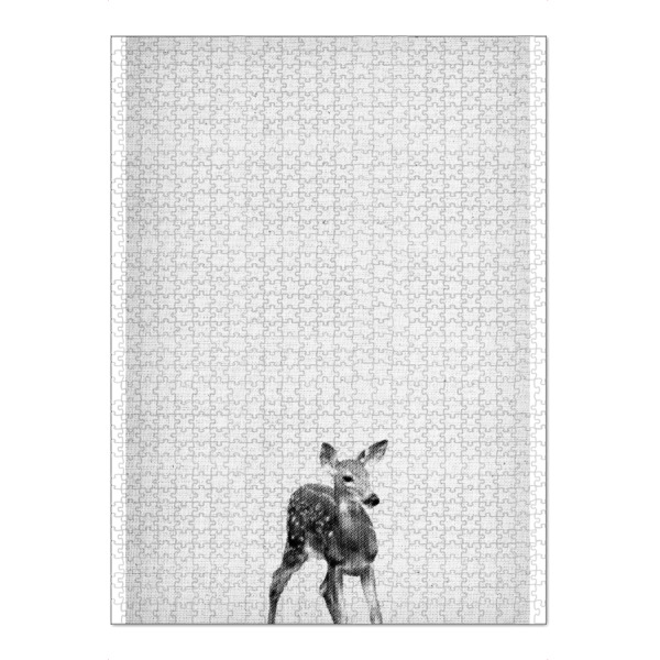Puzzle Ravensburger "Rehkitz 03" artboxONE - Natur,Für Kinder,Tiere,Abstrakt,Schwarzweiß - Rehkitz,Bambi,Tier,Natur,Wald,Reh - Bild Rehkitz