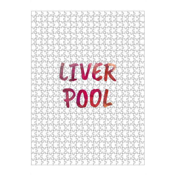 artboxONE Puzzle "Liverpool Aquarell Bunt" artboxONE - Städte,Typografie,Städte / Weitere